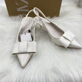 Za premium high heels for women, 2025 spring/autumn new collection, pointed-toe stiletto heels, professional pumps, patent leather nude closed-toe sandals