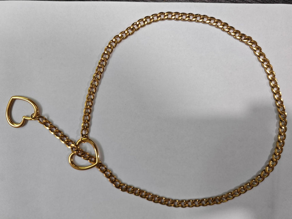 Amazon wide light luxury style y-ring slider chain stainless steel necklace handmade punk cuban chain necklace