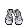 Za's 2025 new one-strap buckle square-toe stiletto heel versatile sandals - women's fairy style mid-heel thong sandals