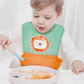 Baby eating bib type a rice bib 0-6 years old kids products waterproof anti-dirty cover baby food supplement silicone bib