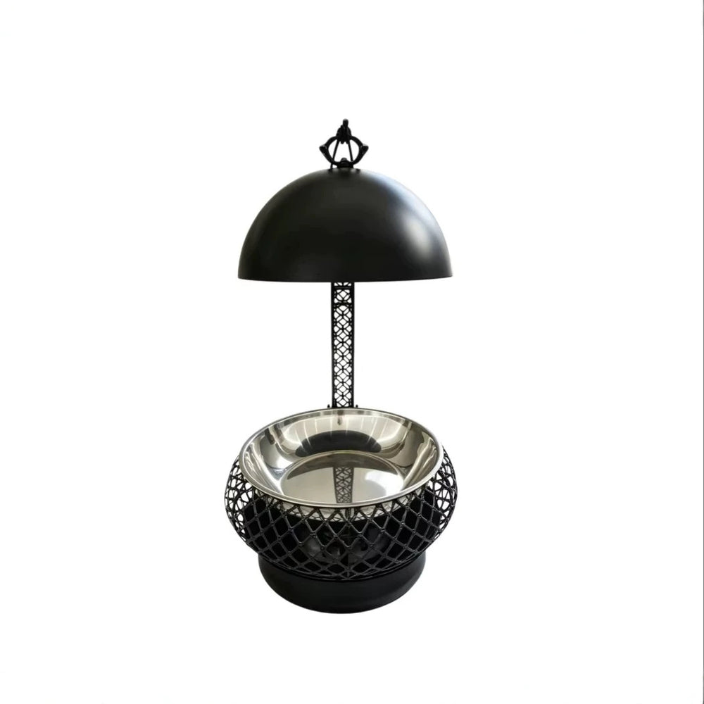 Newly designed stainless steel black 8l thermal pot alcohol heating long-lasting durable manual temperature control heater