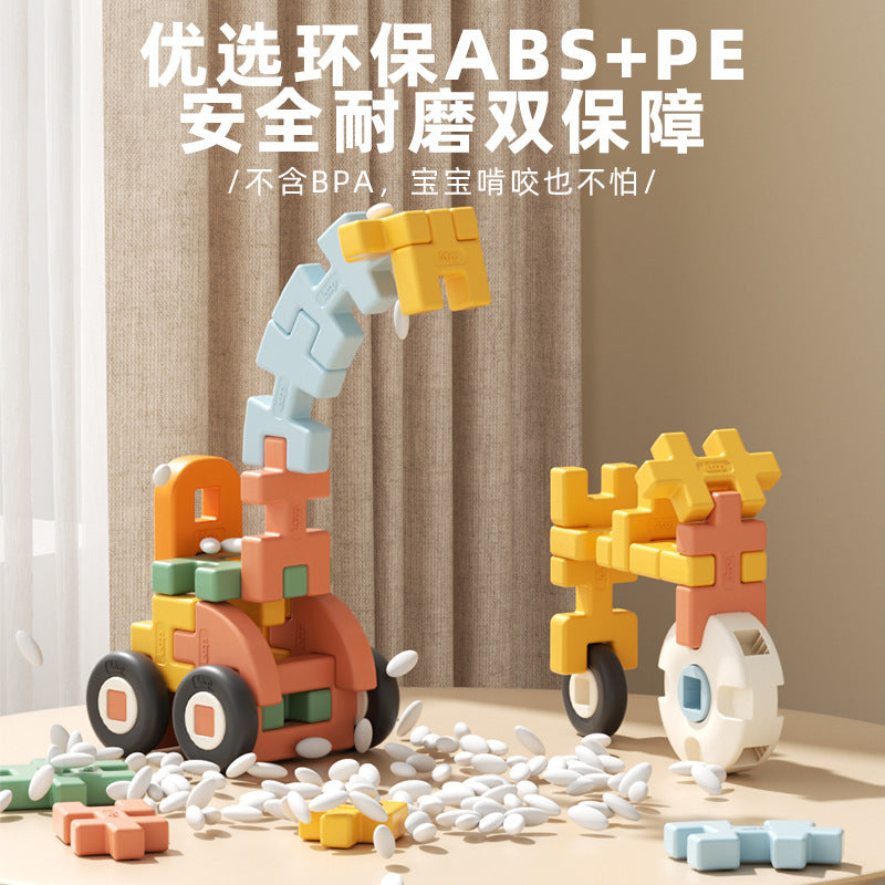 Kidsassemble building blocks diy soft insert capsules can be stored in early education intellectual development 3 to 4 boys and girls children's day gifts