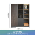 Boss office background cabinet bookcase file cabinet wooden information cabinet storage cabinet wall floor cabinet office furniture