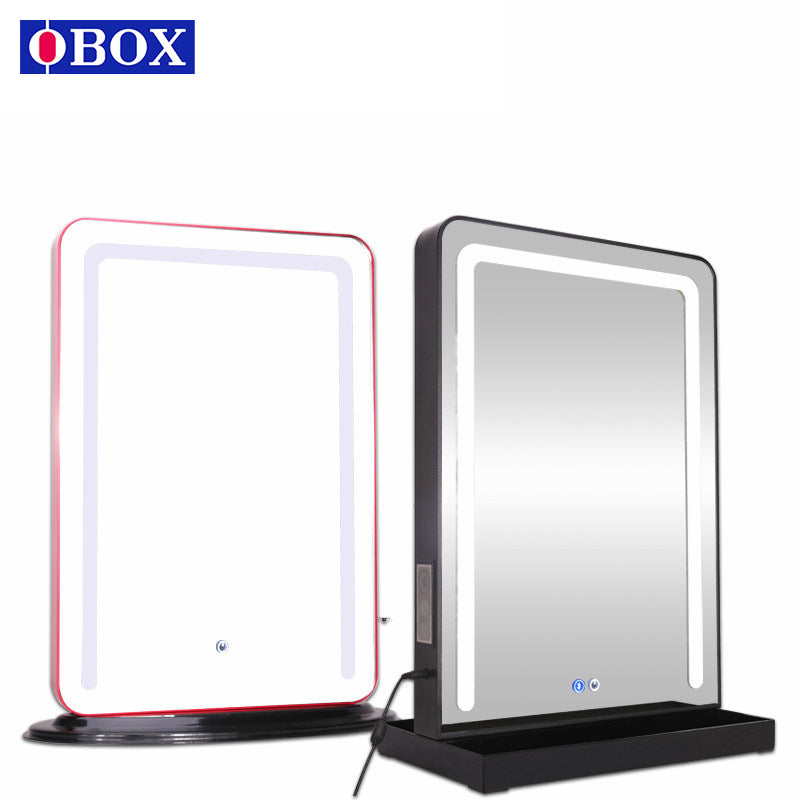 Large capacity professional baffle storage large three-layer cosmetic bag manicure pattern embroidery colorful multi-functional portable storage box