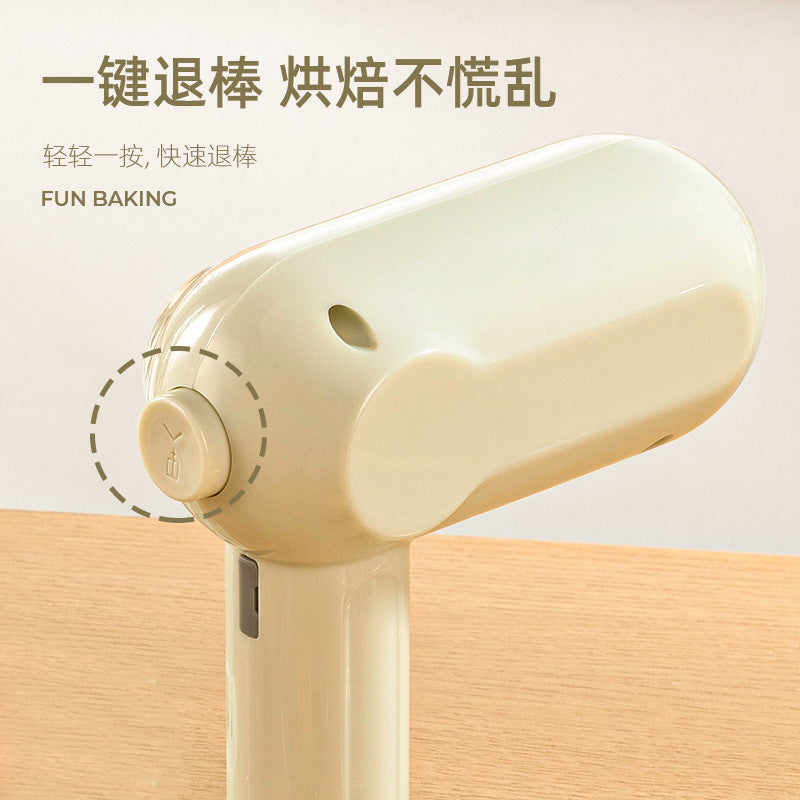 Wireless charging hand mixer - portable mini electric whisk for home baking - perfect for whipping egg whites and cream