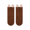 Babylon children's socks solid color ear lifting combed cotton cartoon knee socks autumn boneless cute newborn infant socks