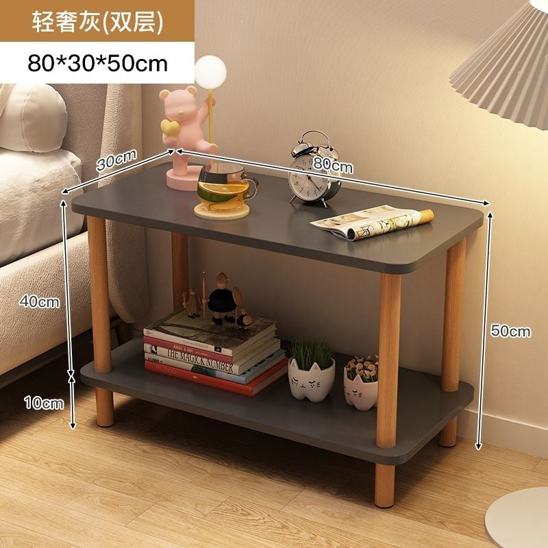 Bedside table bedside small table casual rental house small square table sofa side table bedroom simple for home storage rack