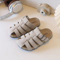 Plus size bag head stripes half slippers women's thick sole soft bottom slip-on outwear sandals plaidk-style birkenstock sandals