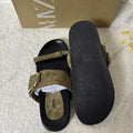Za2025 summer women's flat sandals - single strap, buckle closure, casual, versatile, outdoor sandals