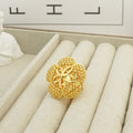 Women's fashion luxury hollow out floral ring adjustable size bridal wedding birthday party, christmas gift