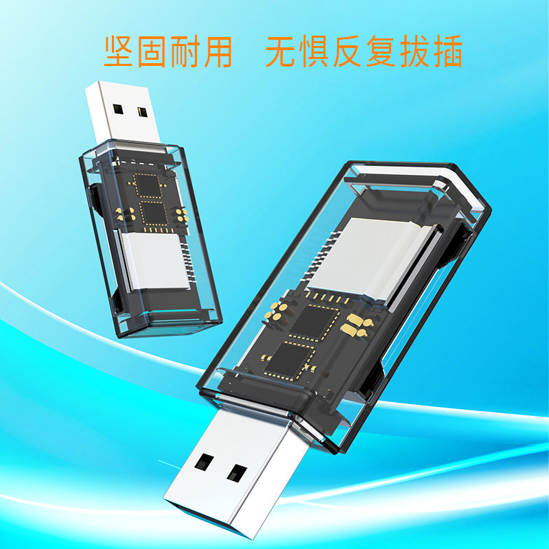 Cross-border wholesale usb card reader TFSD mobile phone camera high-speed 2-in-1 super compatible OTG high-speed transmission