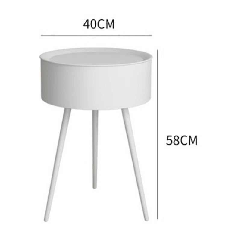 Scandinavian small round table coffee table sofa side table balcony bedroom casual rental room living room simple round small coffee table