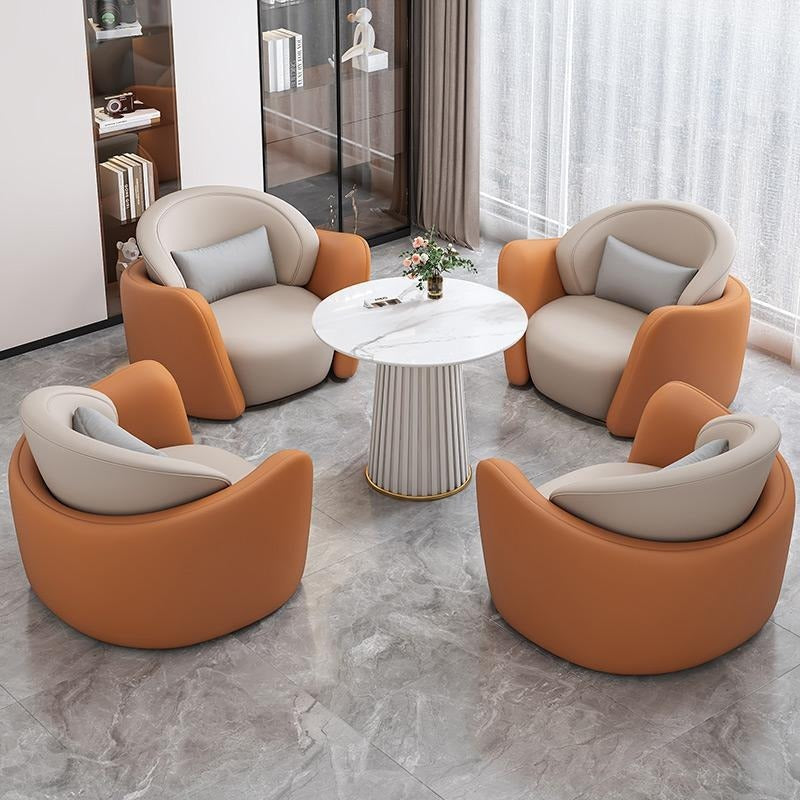 Negotiation table and chair set, lounge area, modern light luxury lounge area, reception table, negotiation table, sales office, beauty salon reception