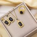 Tz-8235 gold black suit
