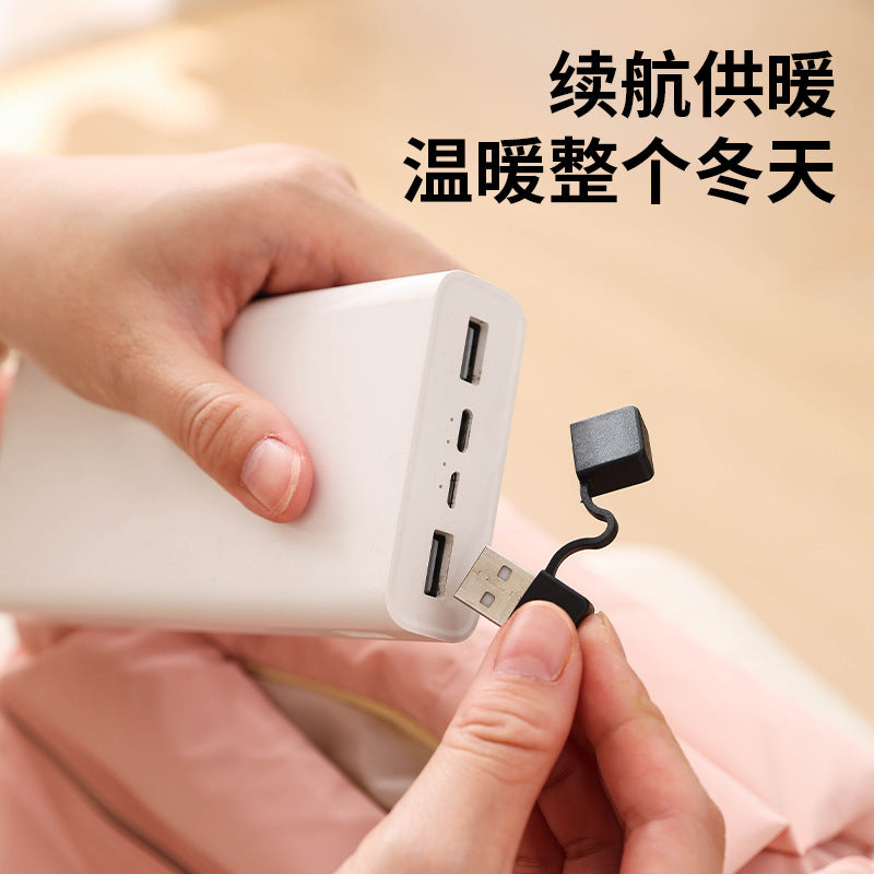 New arrival hand warmer gemstone graphene waterless hand warmer bag rechargeable hot water bag explosion-proof waist warmer belly electric hand warmer
