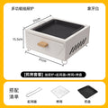 Multifunctional outdoor bbq grill set - portable charcoal grill for camping, home, patio, and backyard use