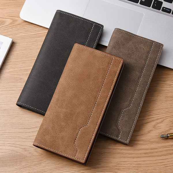 Men's Wallet Long Business Casual Wallet Large Capacity Multi-Card Space Men's Youth Wallet Bank Credit Card Bag