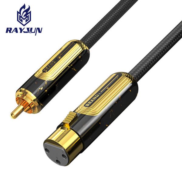 Brand private model RCA coaxial lotus to Canon line male and female audio output into Ji mixer power amplifier audio cable