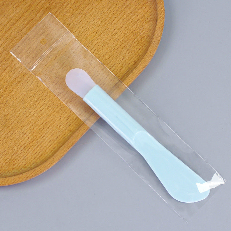 Cosmetic mask tool dual-ended silicone brush scraper mask stick mask brush soft head stirring applicator facial scraper