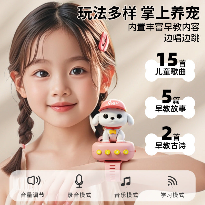 Kids smart ai voice dialogue learning to speak robot dog educational early education toy baby artificial electric puppy