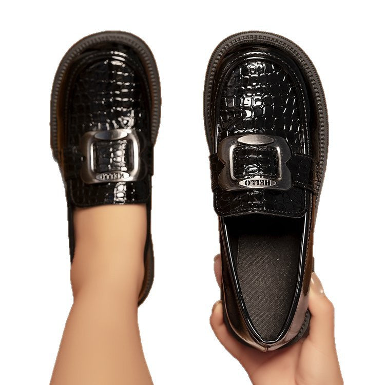 spring/autumn new arrivals: thick-soled loafers for cross-border e-commerce. plus sizes available. price difference of $0.50. wholesale options available. dropshipping to  and