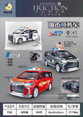 children's sound and light inertial toy car can open the door artificial ambulance police car off-road vehicle business vehicle model