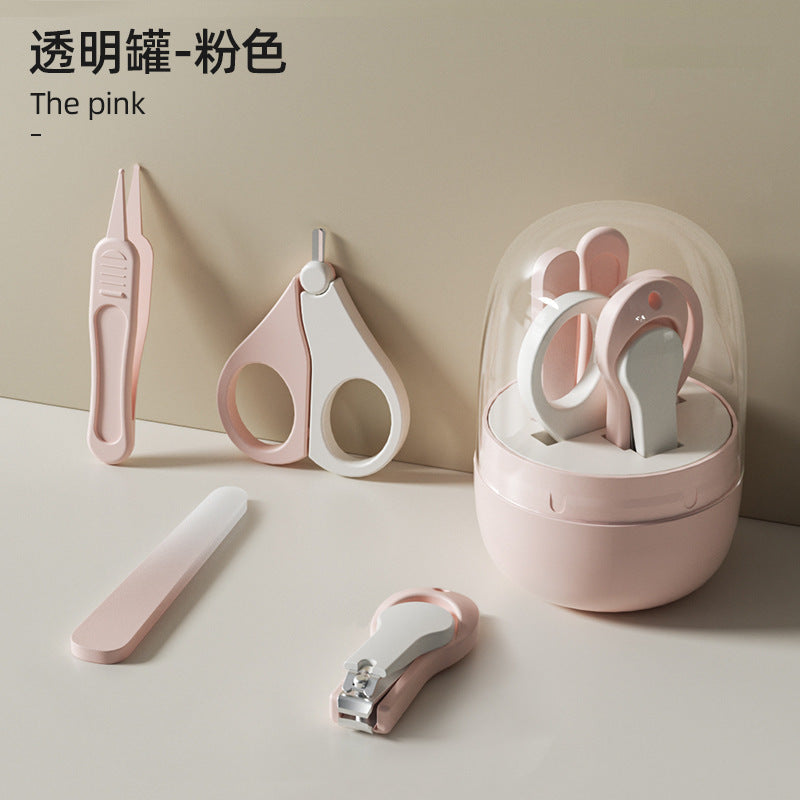 Baby nail clippers set - stainless steel nail clippers, nail file, and small scissors for infants and children