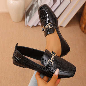 Export  spring new arrival women's shoes british style patent leather flats slip-on loafers flatseasiest for match small leather shoes