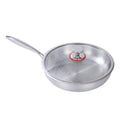 supply of 304 stainless steel frying pan for home wok three-layer steel uncoated non-stick pan low-smoke pan