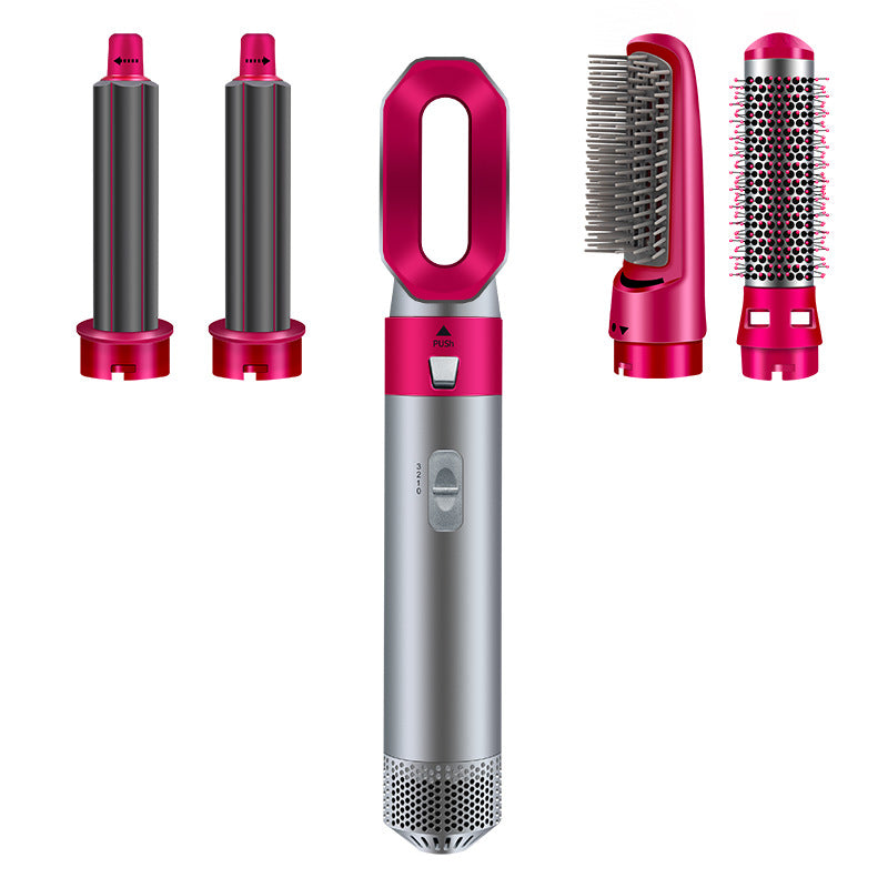 Cross-border new curling iron 5-in-1 hot air comb, automatic curling iron, hair straightener, curling hair straightener, styling hair dryer