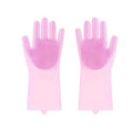 Pet bathing gloves dog bathing handy gadget bathing brush teddy plastic bathing gloves anti-scratch silicone gloves