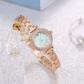Factory wholesale douyin live broadcast hot selling small gold watch women's small dial accessible luxury watch mother-of-pearl dial