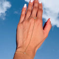 European and american cross-border zircon mitten bracelet for women, gold bead ring chain, simple fashion jewelry new product