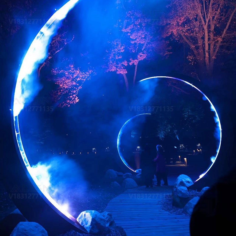 Cultural Tourism Night Tour Landscape Lights Meichen Installation Space Art Park Scenic Area Outdoor Internet celebrity lawn lighting installation