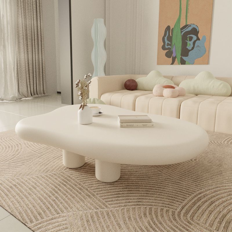 Scandinavianpopular cloud coffee table for home living room casual modern small apartment shaped table cream wabi-sabi style coffee table