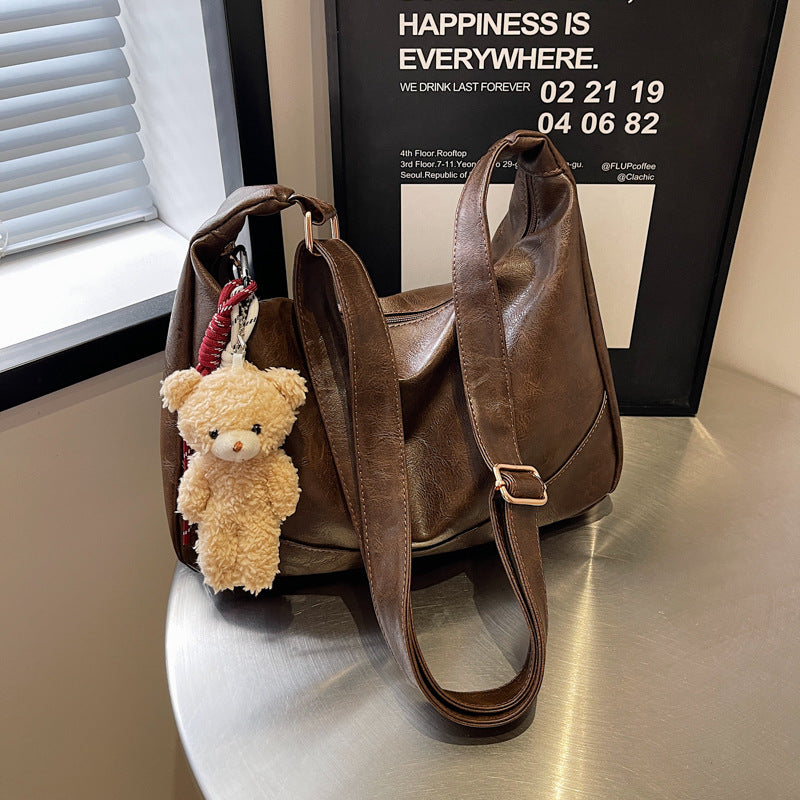 Commuting to work Portable underarm large-capacity bag Women's 2025 new autumn and winter retro fashion dumpling bag shoulder bag