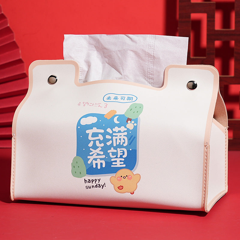 Premium festive wedding supplies pumping carton red tissue box storage wedding red festive atmosphere decoration