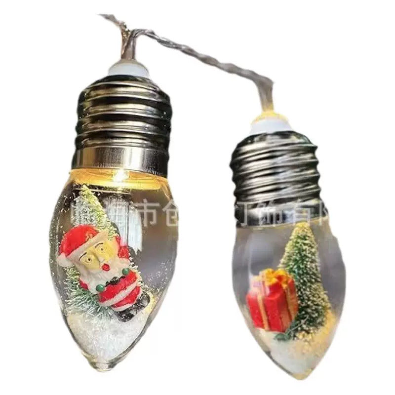 New wholesale LED bulb light Christmas chandelier light string Christmas tree wall hanging light gift living room decoration box light