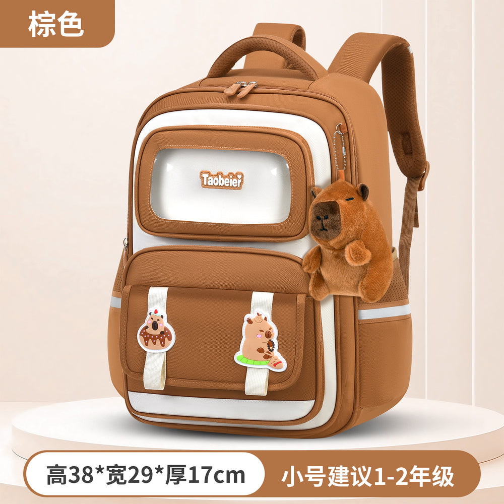 Factory direct new nezha elementary school backpack for grades 1-6, kids' large capacity lightweight double shoulder bag
