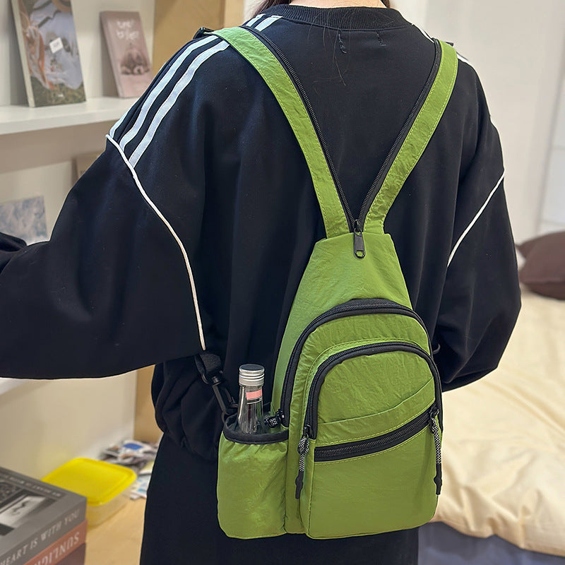 Cross-border new fashion versatile breast bag outdoor sports backpack business commuting large capacity shoulder messenger bag