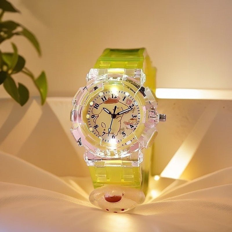 Kuromi kids' watch toy - girls' kindergarten glowing watch - my melody electronic watch
