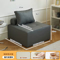 Same-day delivery module block sofa living room sofa chair free combination simple modern cream cat claw leather tofu block
