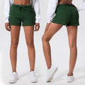 Fashion cross-border high waistslimming look yoga shorts elastic tight running loose pants tummy control cycling pants fitness shorts