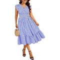 Amazon us & europe plus size v-neck dress -  summer new arrival - bohemian floral dress