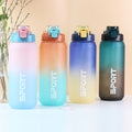 Factory custom plastic water bottle - large capacity sports water bottle - fitness - cross-border - minimalist straw cup - extra large capacity