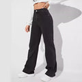 European and american style black jeans for women - new arrival, hot selling casual streetwear straight leg pants, high waist washed denim jeans