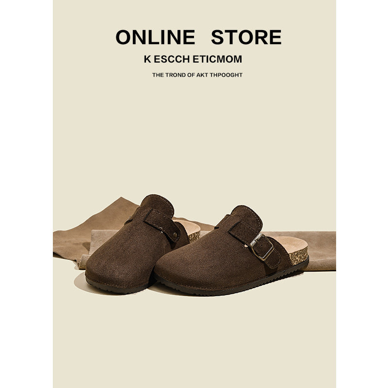 birkenstock shoes toe-cap half-slippers women's one-leg women's shoes new arrival 2025thick sole half-slippers birkenstock slippers export