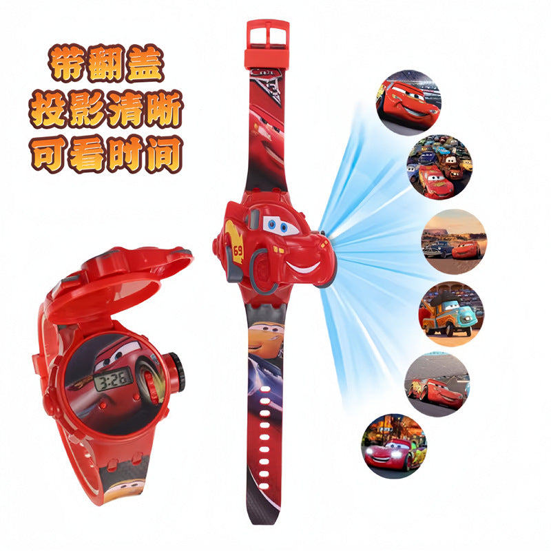Ultraman kids' toys cartoon hero light-up projector zero tiga geed electronic watch student gift