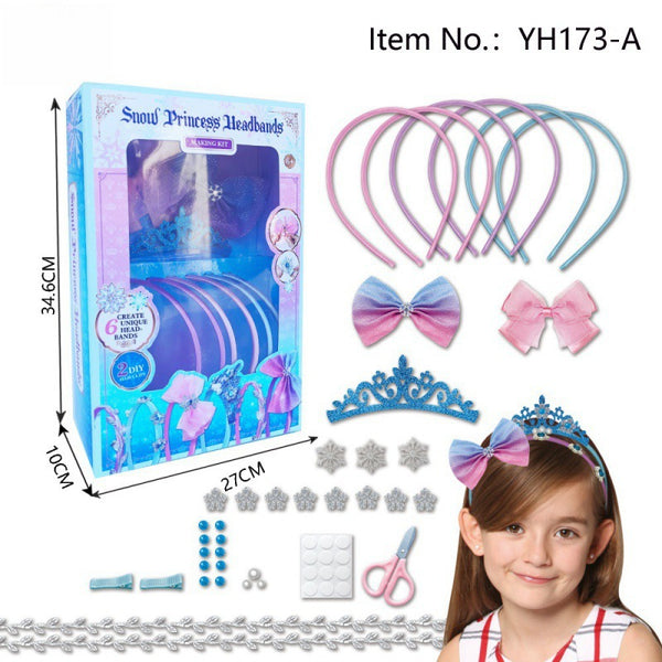Cross-border  export DIY assembly headband girl handmade design children play house toy gift