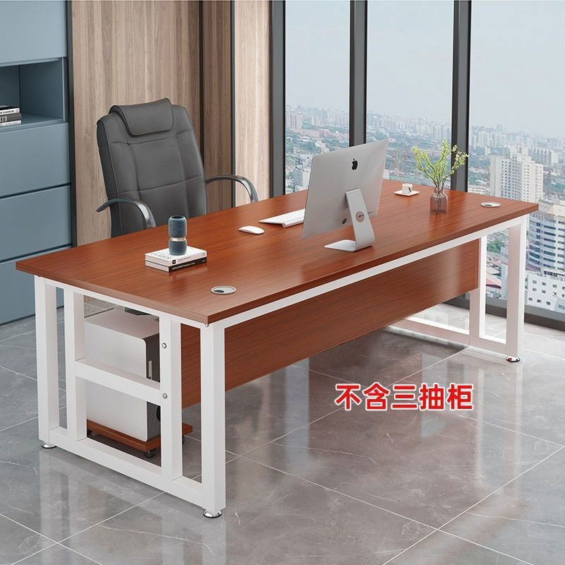 Simple single person manager desk computer desk casual modern supervisor table office desk combination